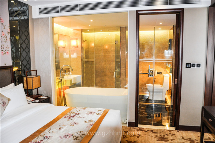 hotel bathroom smart glass partition